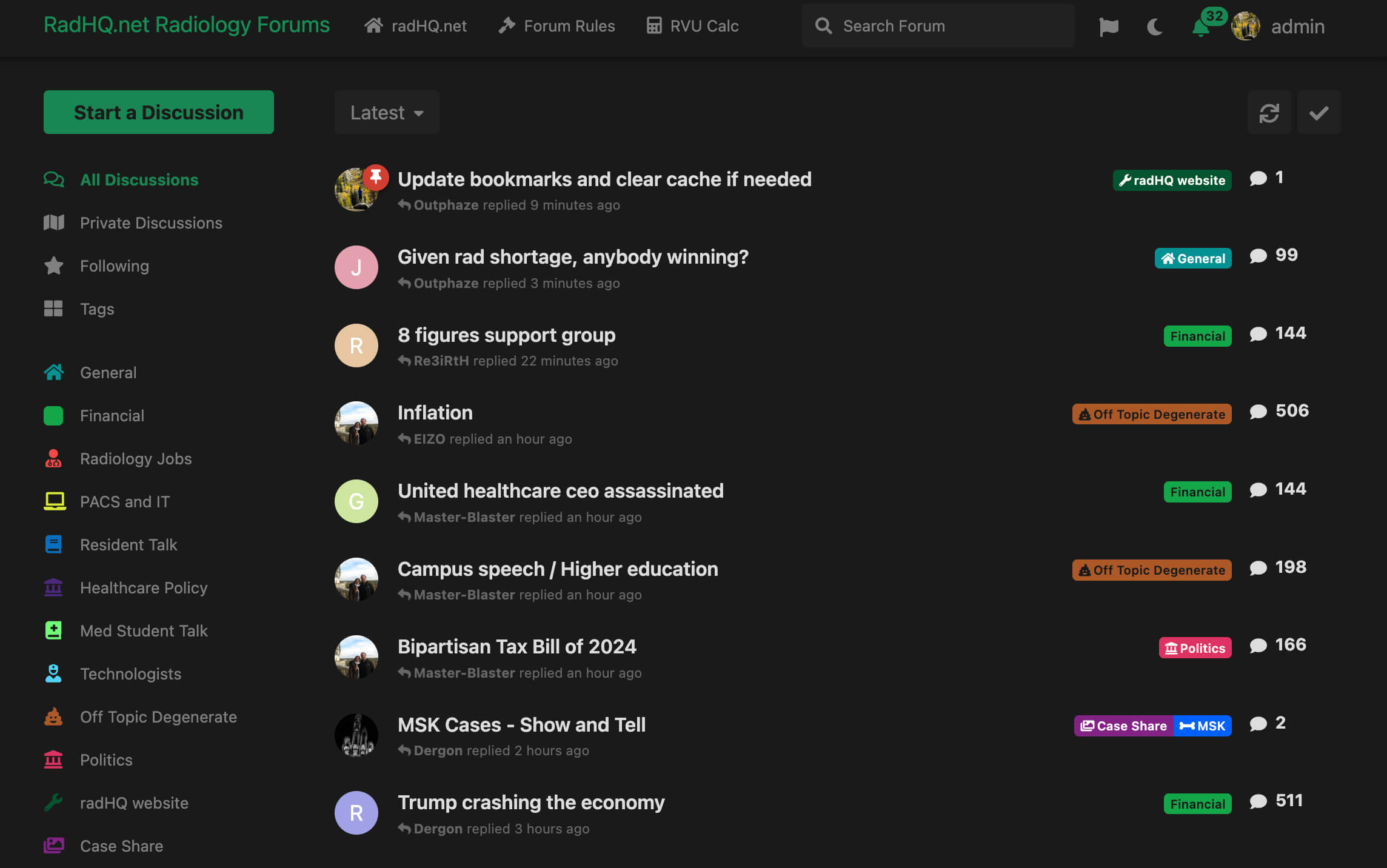 Dashboard Dark Mode